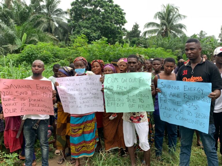 VIDEO: STOP GAS FLARING, RESTORE OUR ENVIRONMENT- COMMUNITIES IN UKANAFUN TELL SAVANAH ENERGY