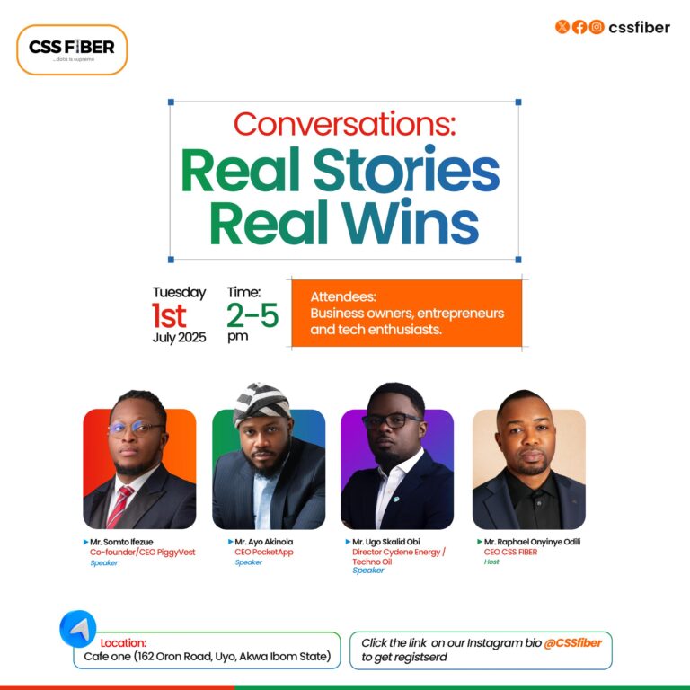 CSS Fiber Boss to Host “Conversation: Real Stories, Real Wins” — A Gathering of Nigeria’s Leading Innovators