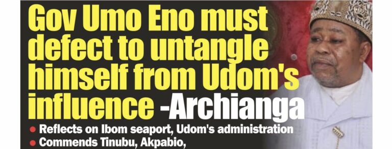 Udonsak schools Archianga on former governor Udom’s records