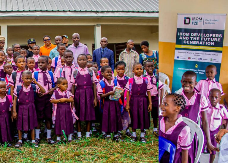 Ibom Developers FZE Donates School Kits to Pupils in Ute Etok Community