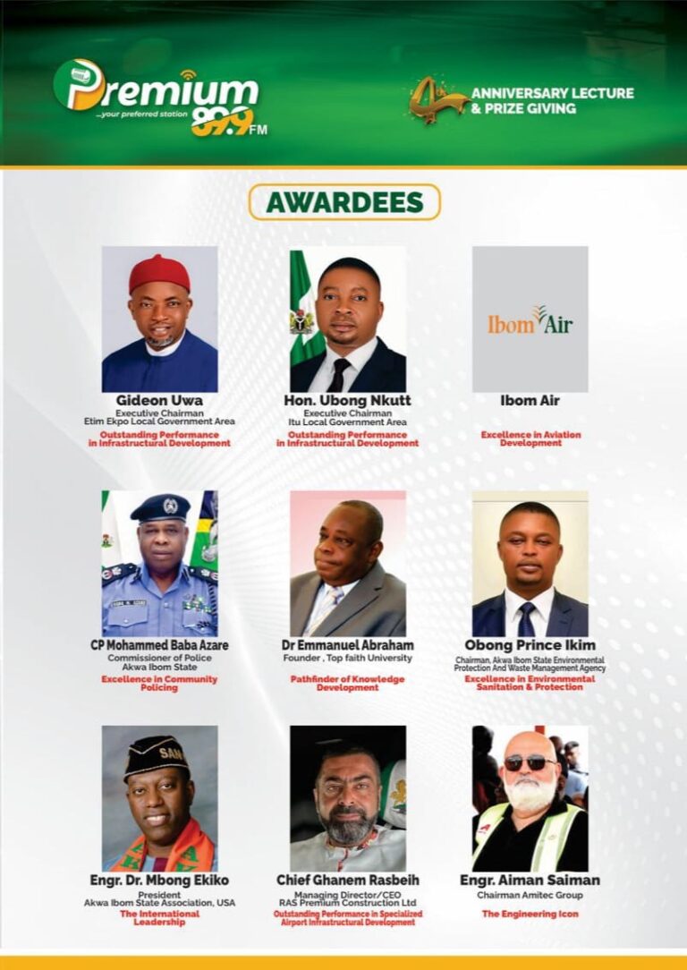 PREMIUM FM TO HOST 4TH ANNIVERSARY LECTURE & PRIZE-GIVING CEREMONY