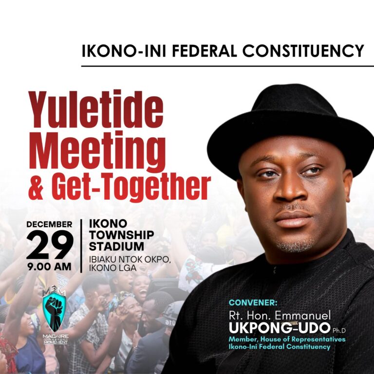 Ikono–Ini Federal Constituency to Host Yuletide Civic Get-Together