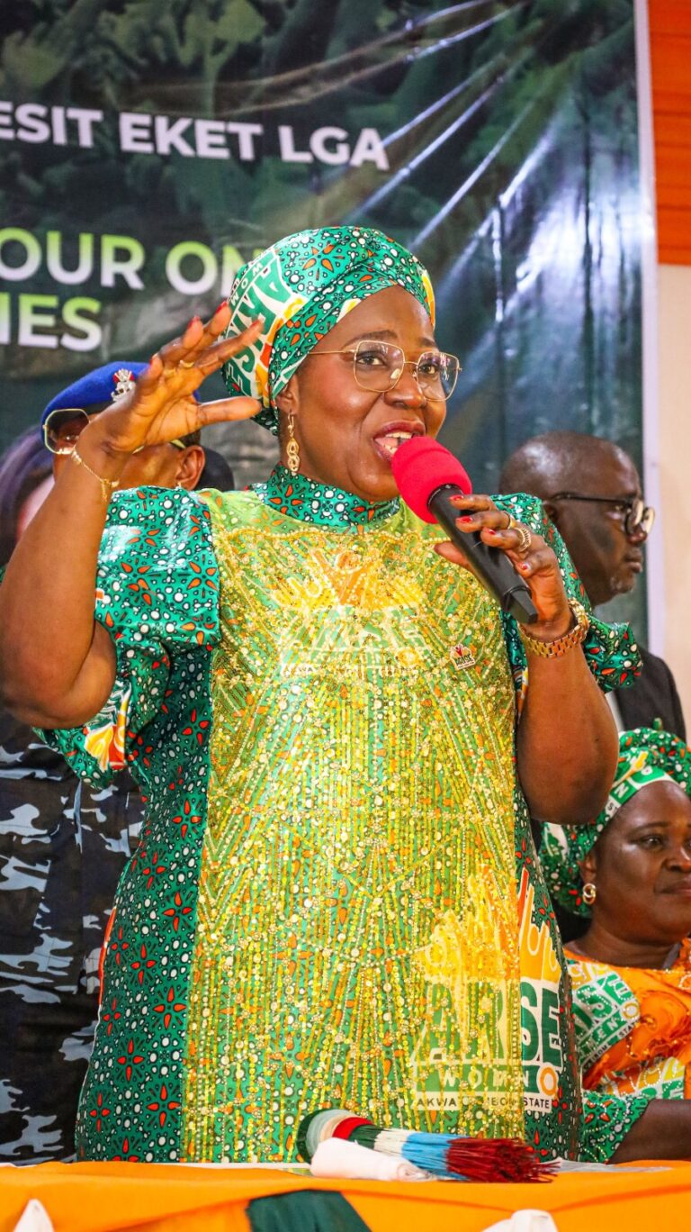 Celebration in Esit Eket, Etinan as Gov Eno receives electrifying welcome at APC women sensitisation meetings