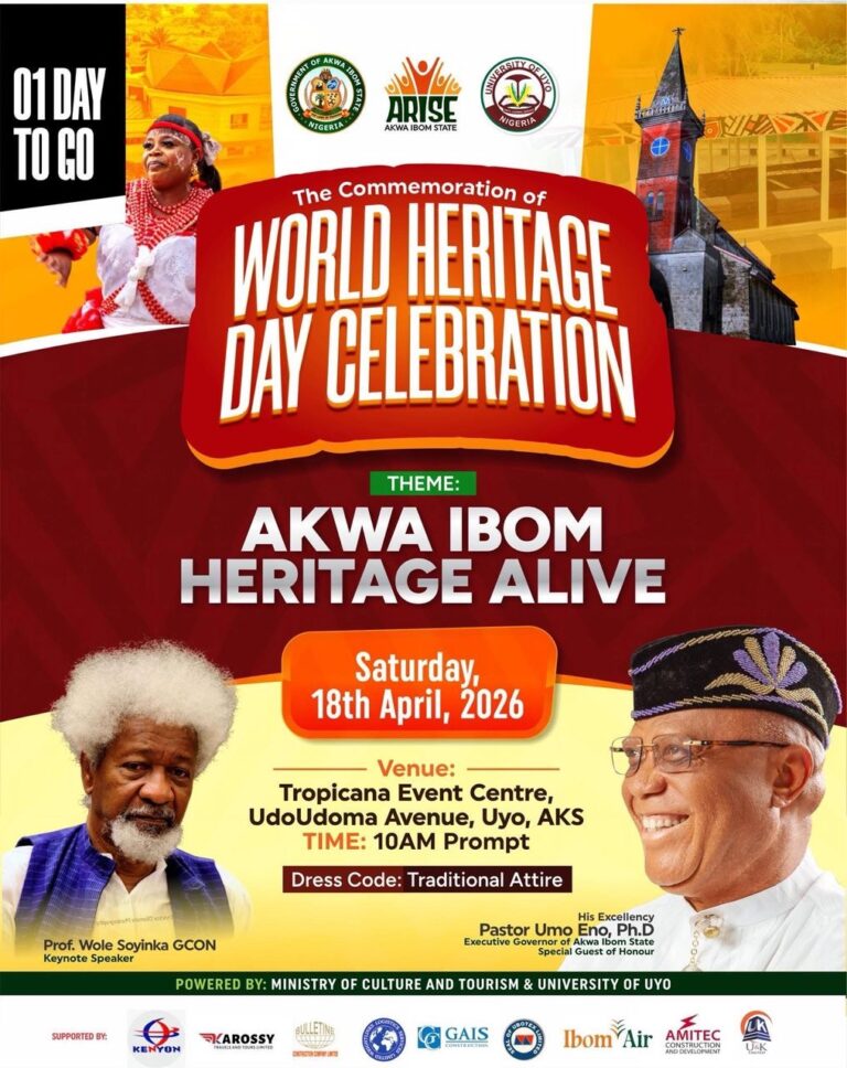 WORLD HERITAGE DAY: KAROSSY TRAVELS TAKES CENTER STAGE AS WOLE SOYINKA STORMS UYO