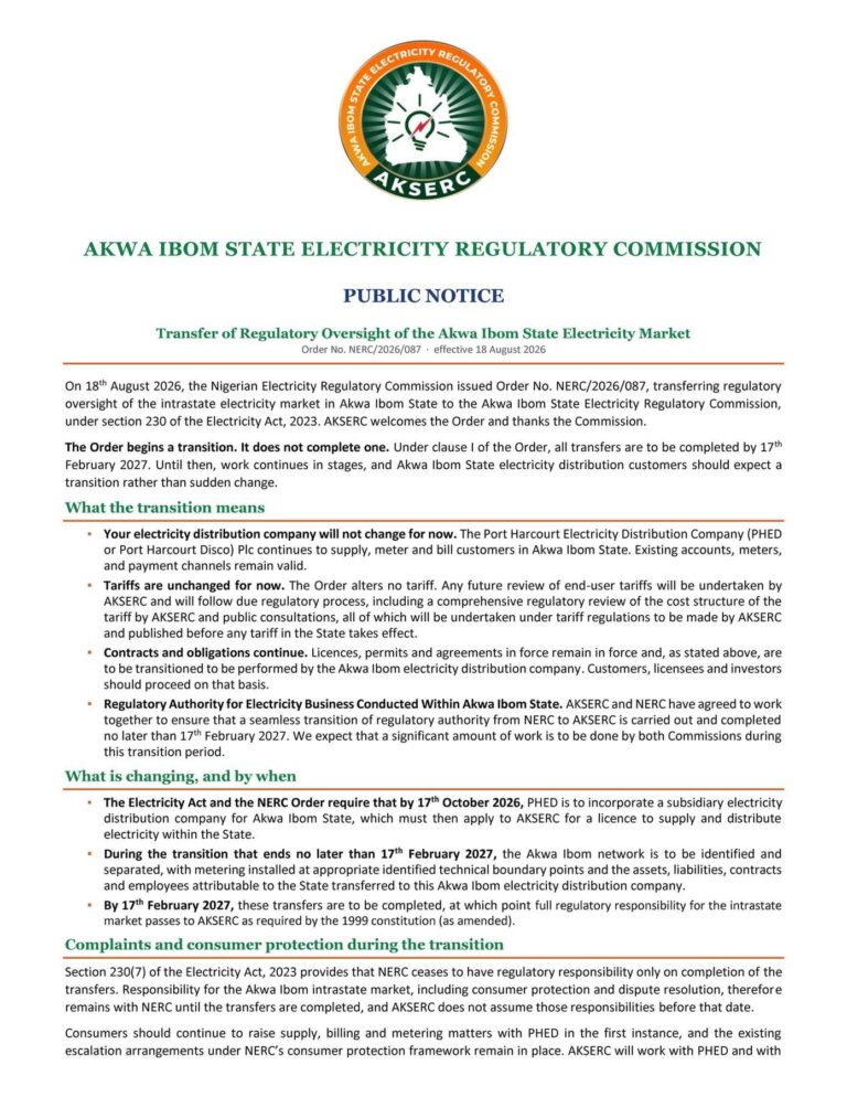 Akwa Ibom Electricity Market: What Has Changed, What Has Not